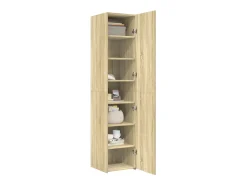 Aparador alto roble Sonoma 40x42,5x185 cm madera de ingeniería