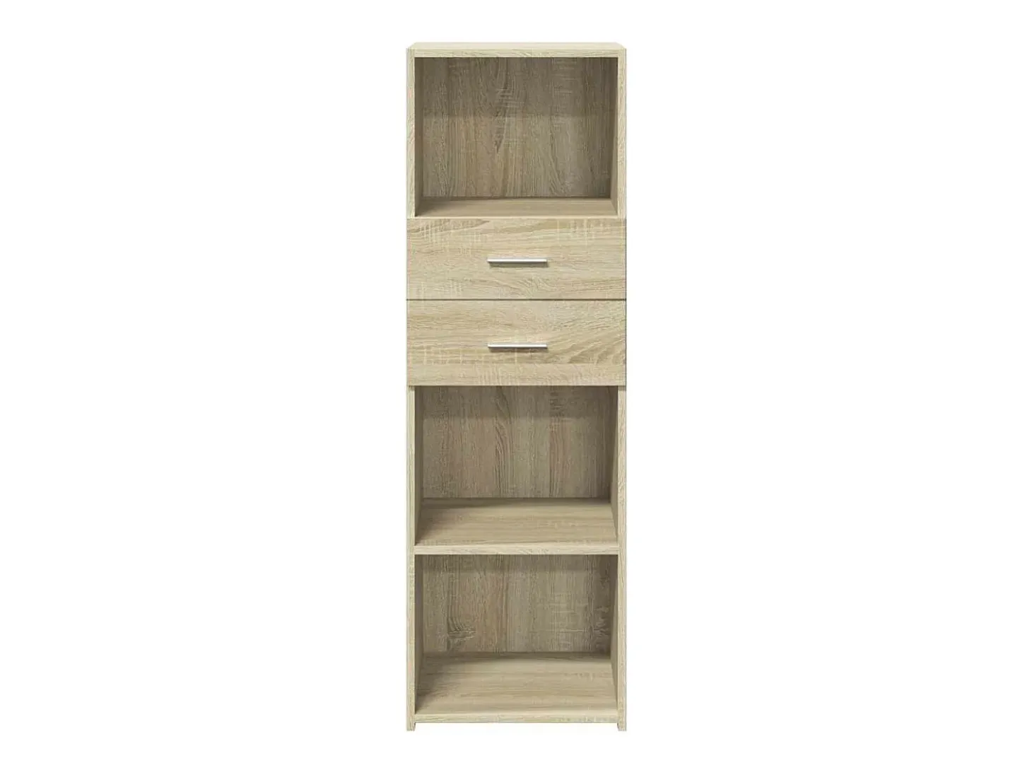 Aparador alto roble Sonoma 40x42,5x124 cm madera de ingeniería