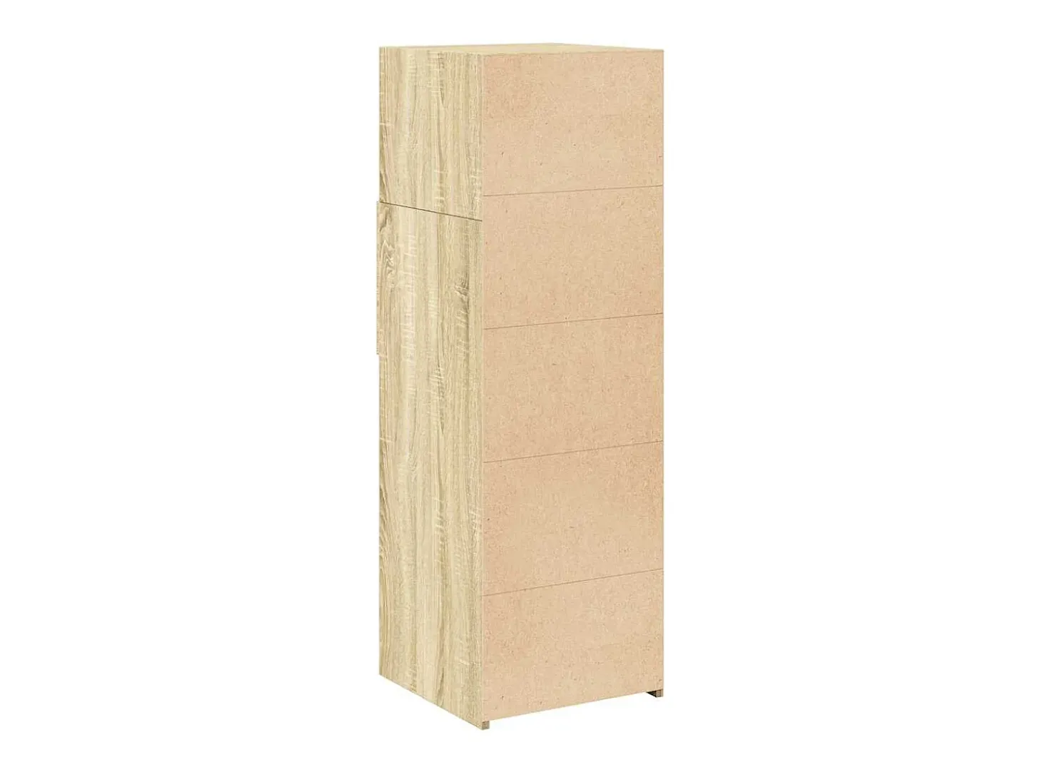 Aparador alto roble Sonoma 40x42,5x124 cm madera de ingeniería