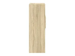 Aparador alto roble Sonoma 40x42,5x124 cm madera de ingeniería