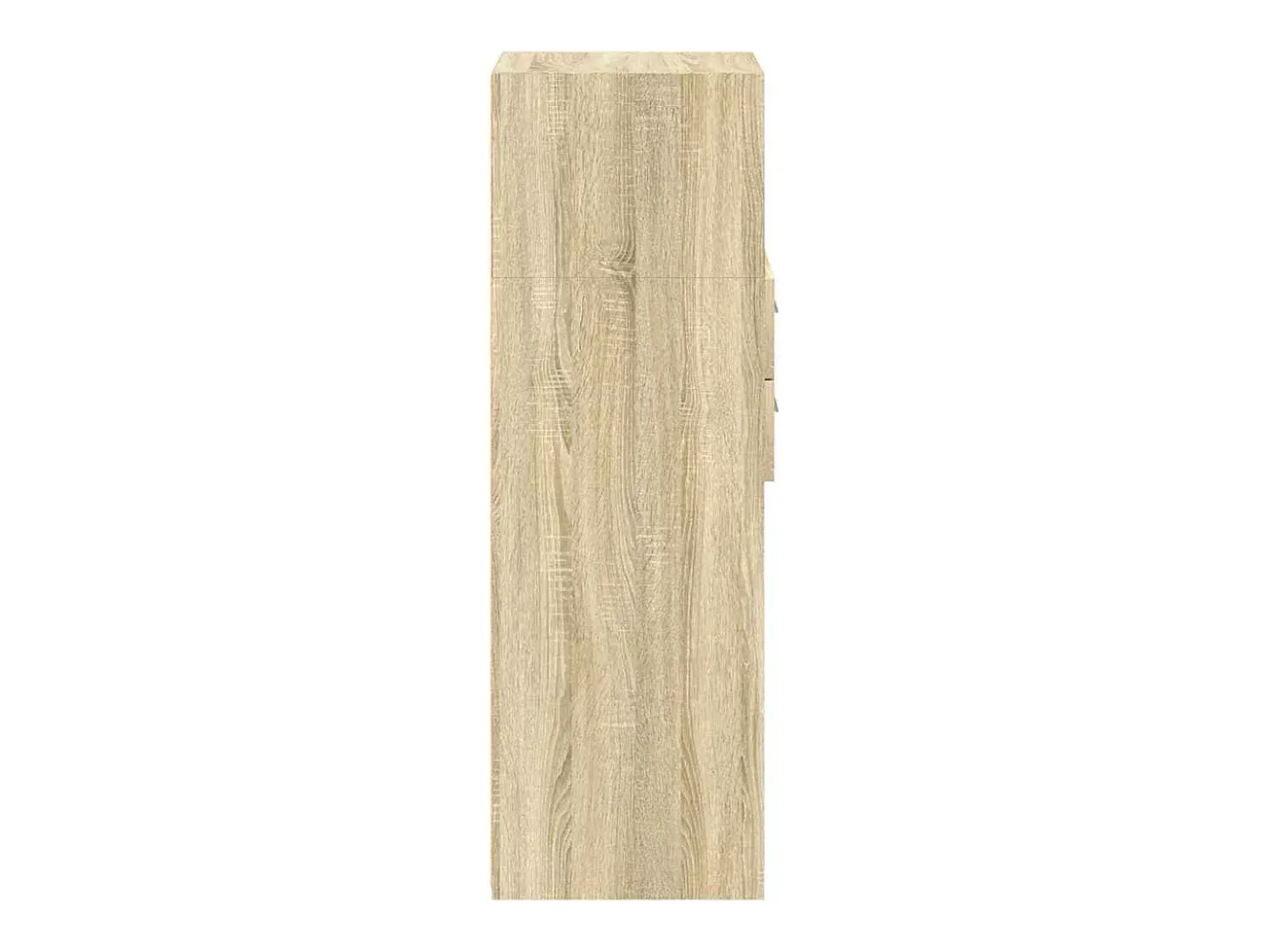 Aparador alto roble Sonoma 40x42,5x124 cm madera de ingeniería