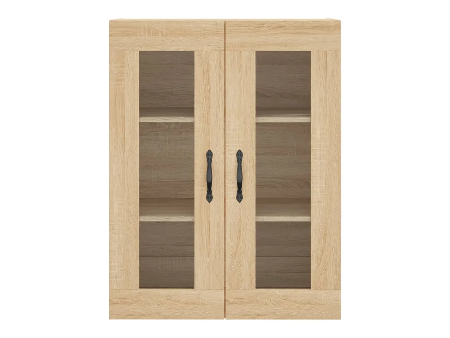 Aparador alto roble Sonoma 69,5x34x180 cm Madera de ingeniería
