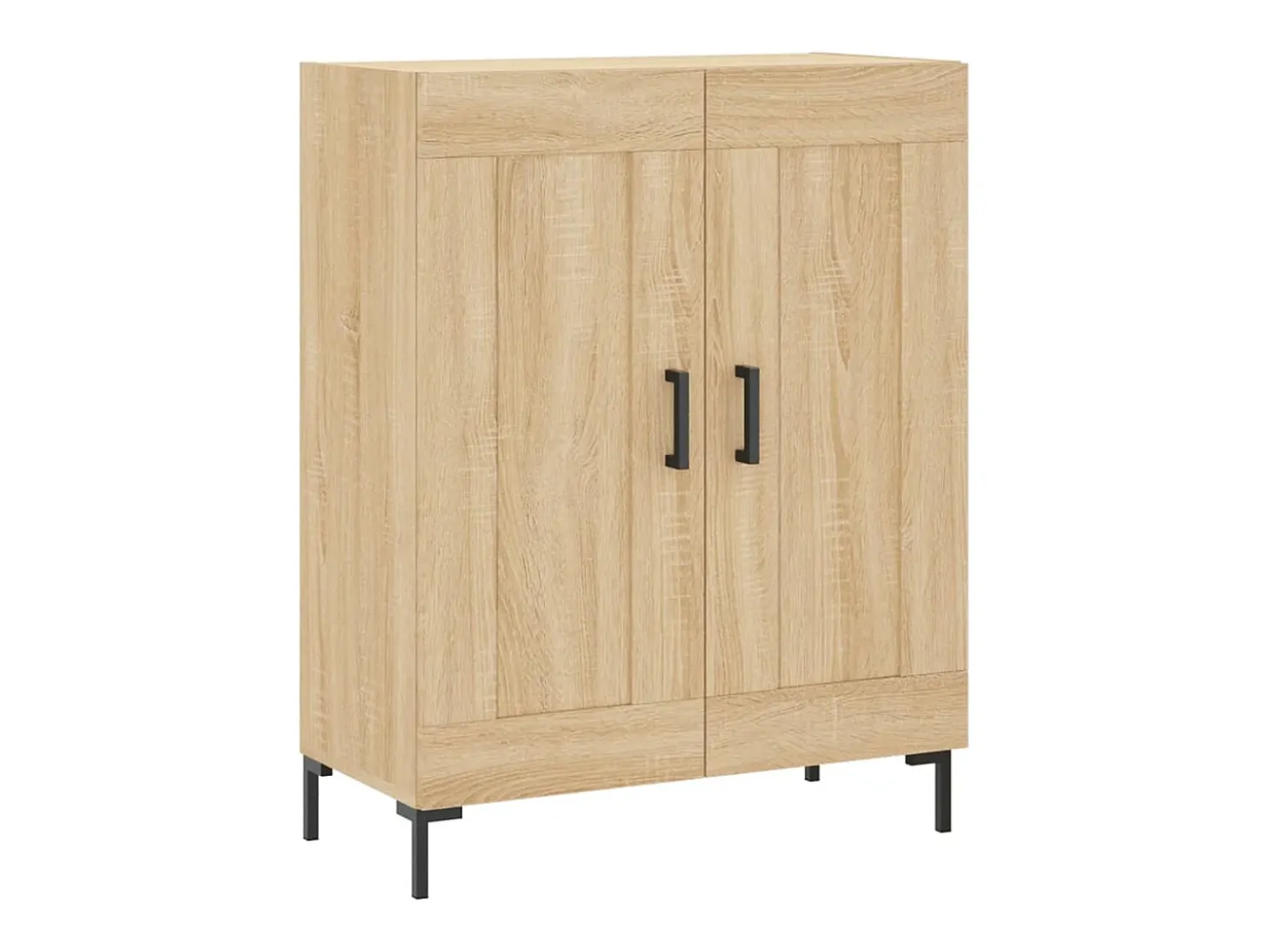 Aparador alto roble Sonoma 69,5x34x180 cm Madera de ingeniería