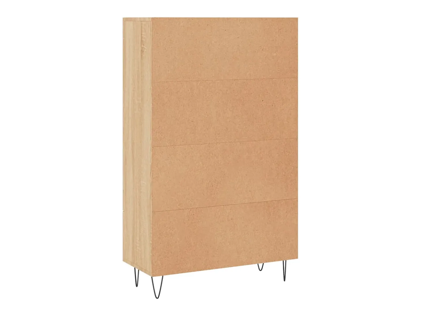 Aparador alto roble Sonoma 69,5x31x115 cm madera de ingeniería