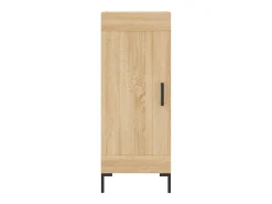 Aparador alto roble Sonoma 34,5x34x180 cm Madera de ingeniería
