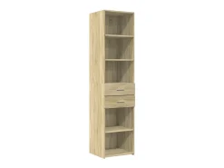Aparador alto roble Sonoma 45x42,5x185 cm madera de ingeniería