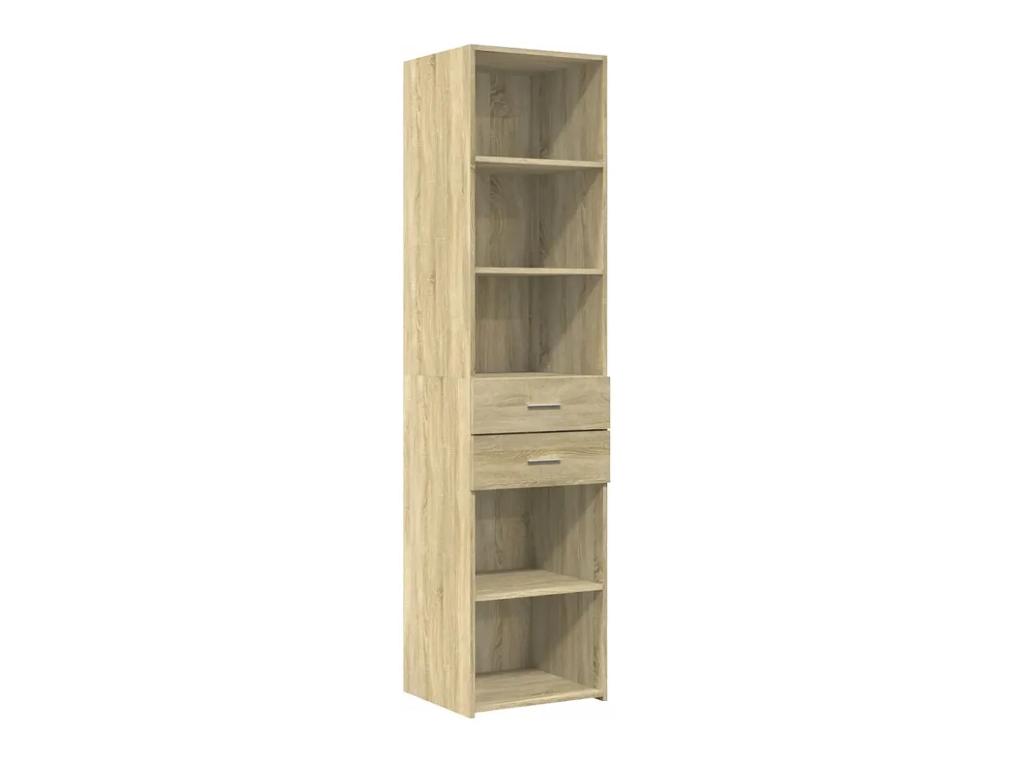 Aparador alto roble Sonoma 45x42,5x185 cm madera de ingeniería