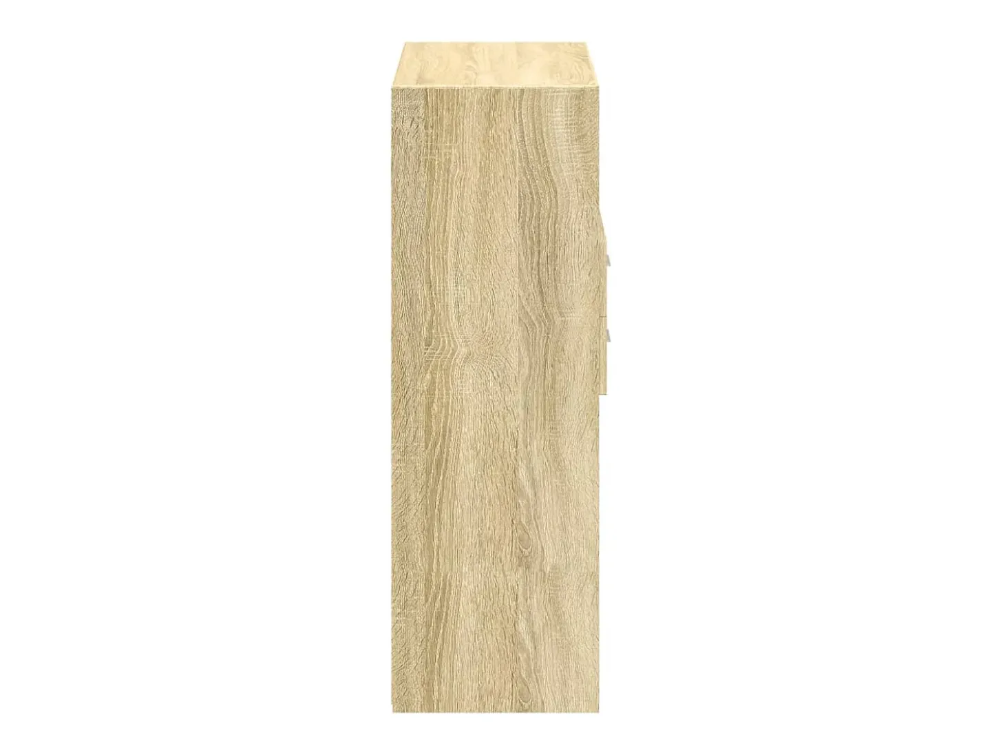 Aparador alto roble Sonoma 80x42,5x124 cm madera de ingeniería