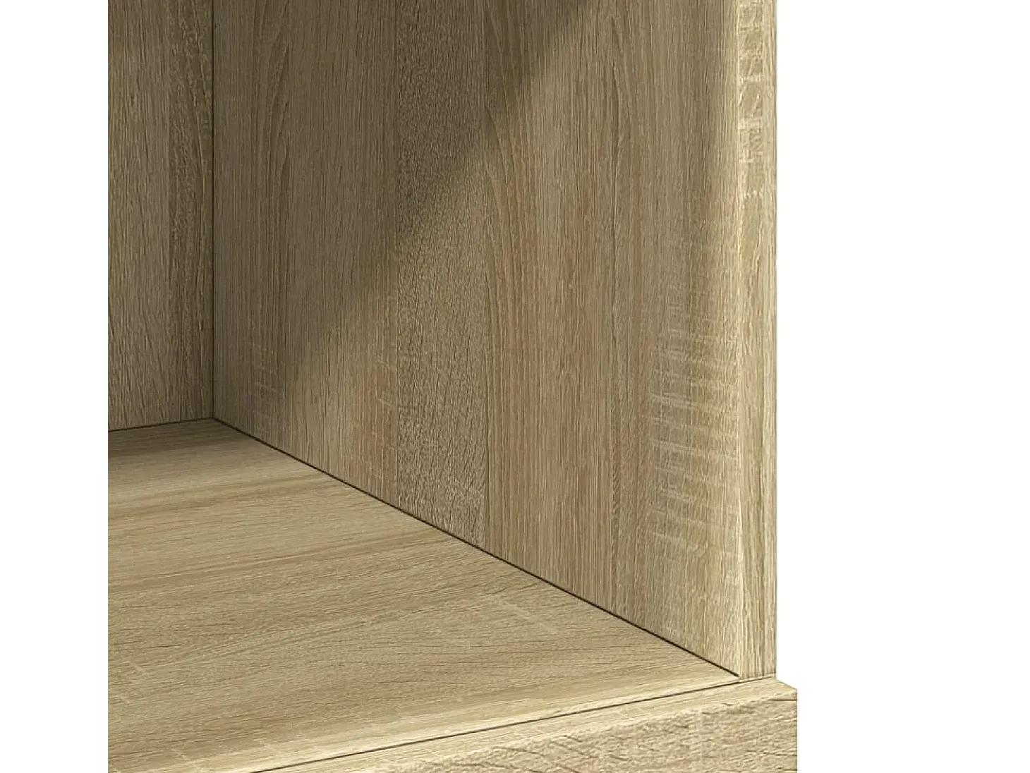 Aparador alto roble Sonoma 80x42,5x124 cm madera de ingeniería
