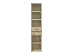 Aparador alto roble Sonoma 40x42,5x185 cm madera de ingeniería