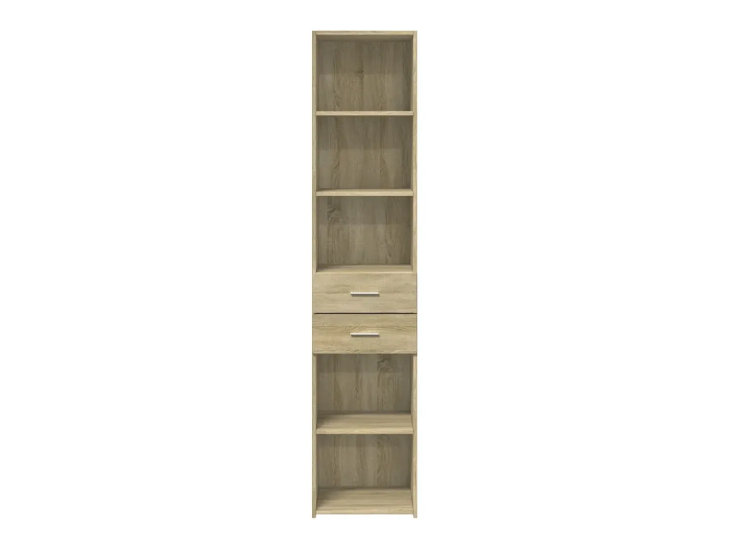 Aparador alto roble Sonoma 40x42,5x185 cm madera de ingeniería