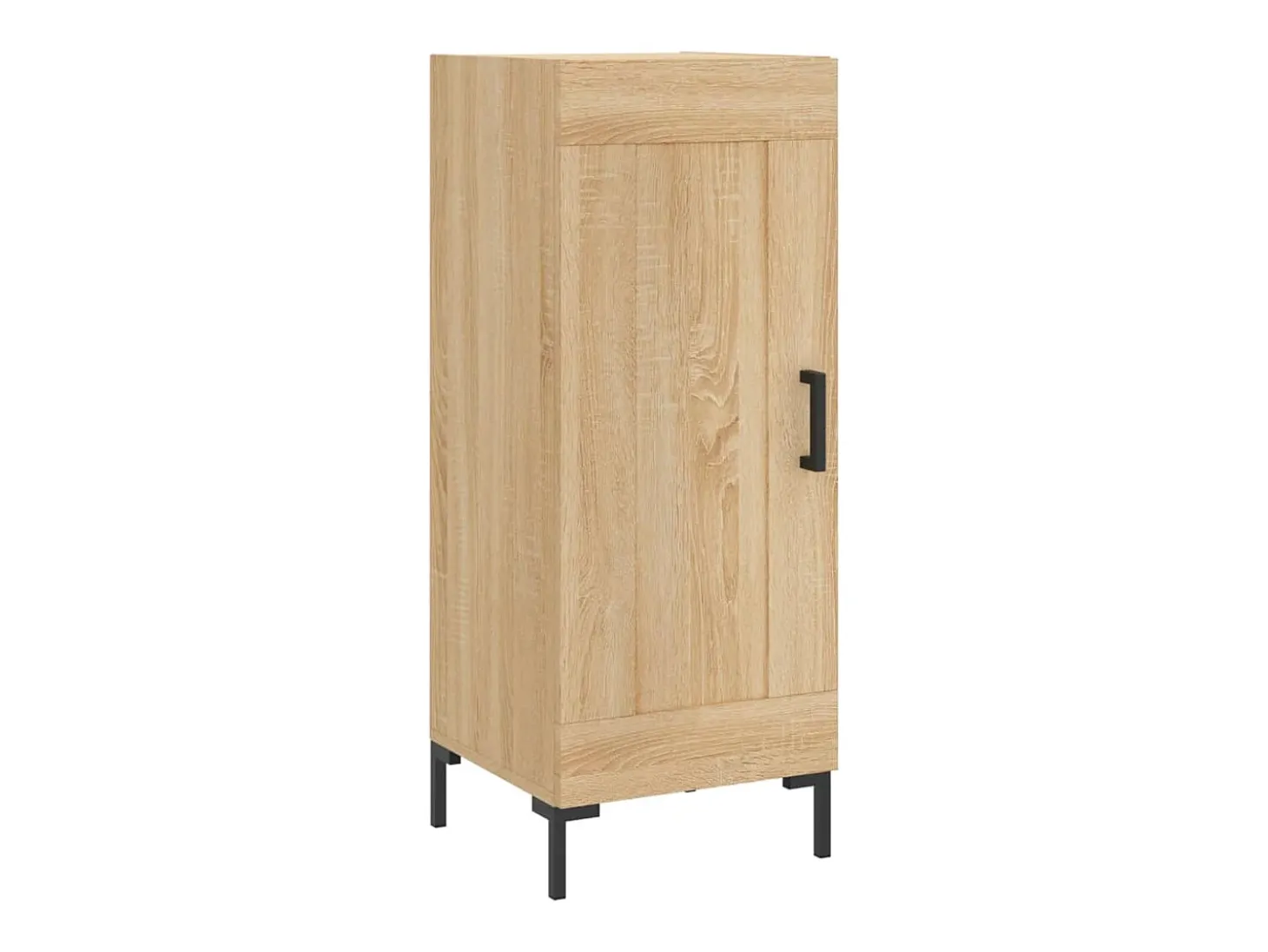 Aparador alto roble Sonoma 34,5x34x180 cm Madera de ingeniería