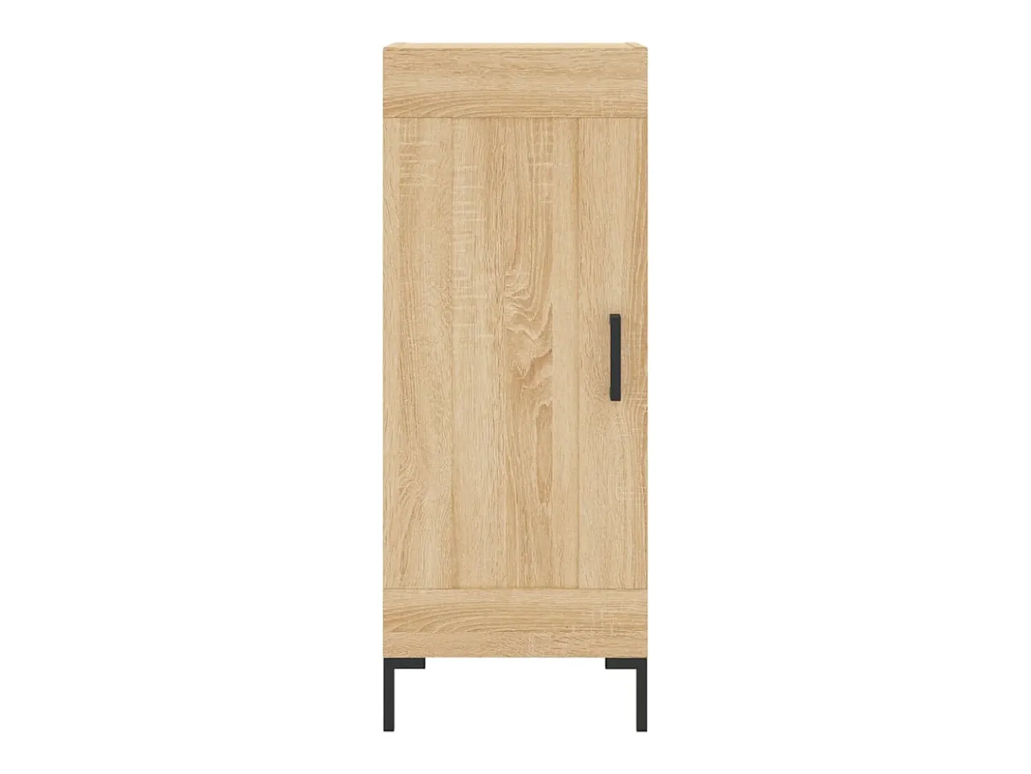 Aparador alto roble Sonoma 34,5x34x180 cm Madera de ingeniería