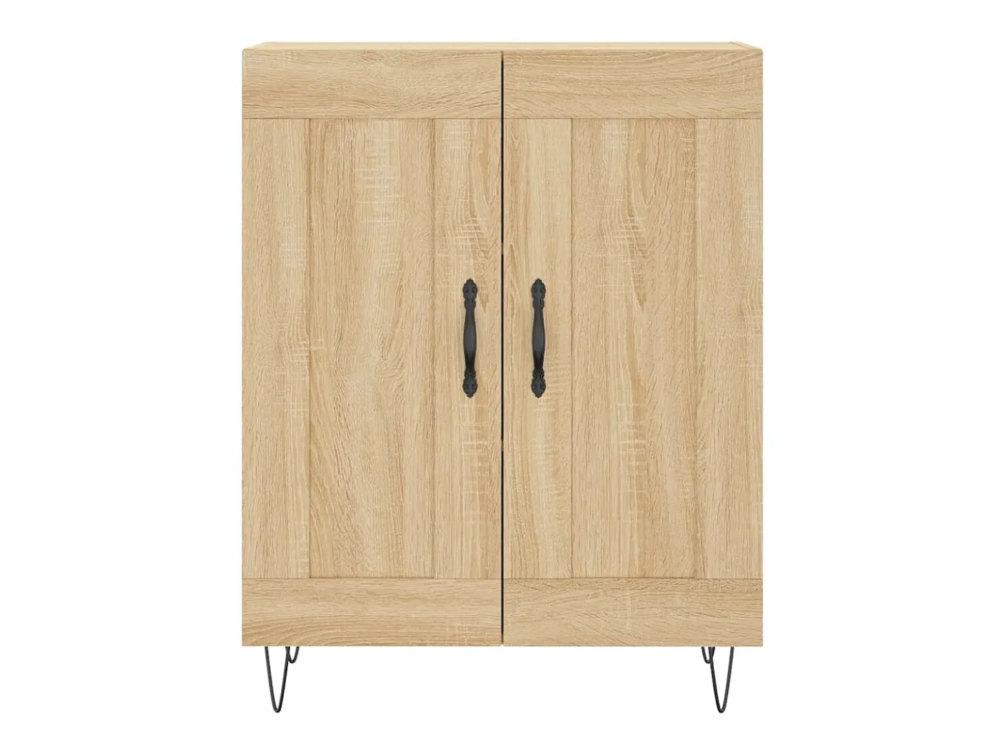 Aparador alto roble Sonoma 69,5x34x180 cm Madera de ingeniería