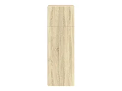 Aparador alto roble sonoma 50x41x124 cm madera de ingeniería