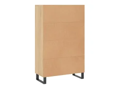 Aparador alto roble Sonoma 69,5x31x115 cm madera de ingeniería