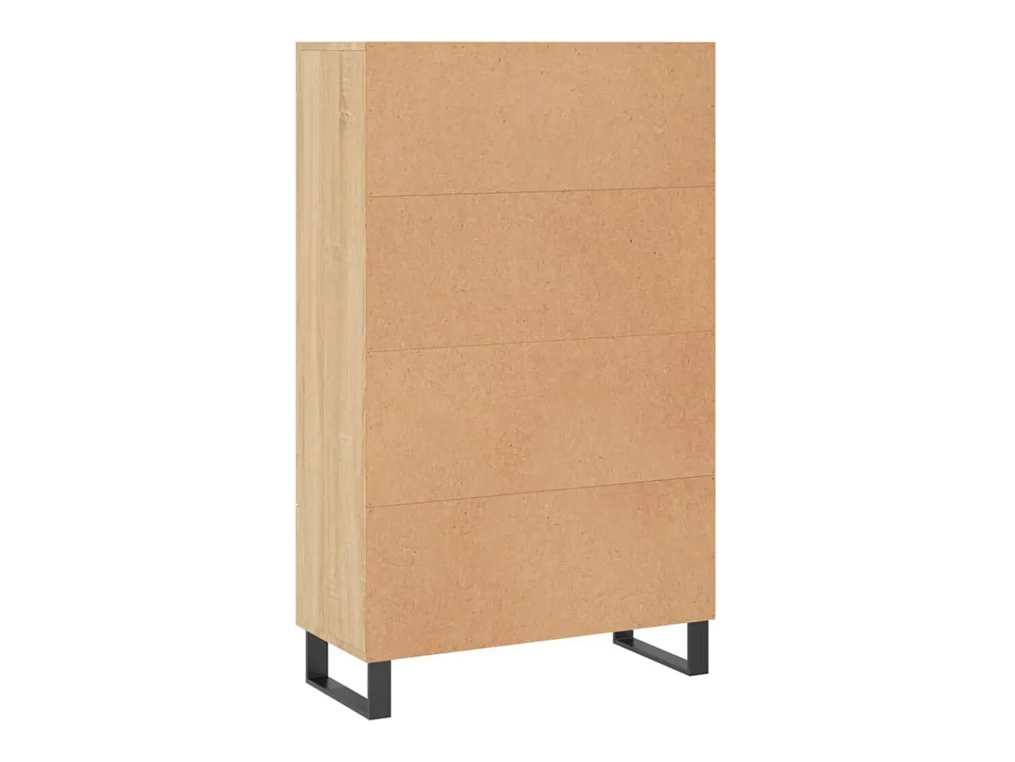 Aparador alto roble Sonoma 69,5x31x115 cm madera de ingeniería
