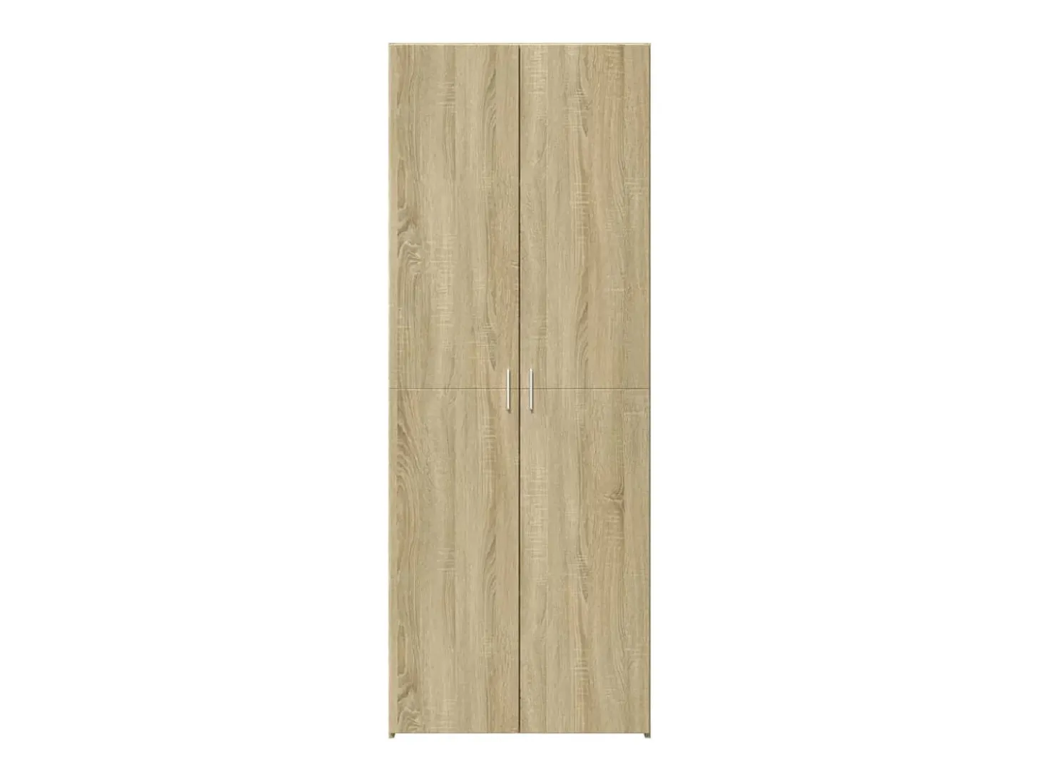Aparador alto roble Sonoma 80x42,5x185 cm madera de ingeniería