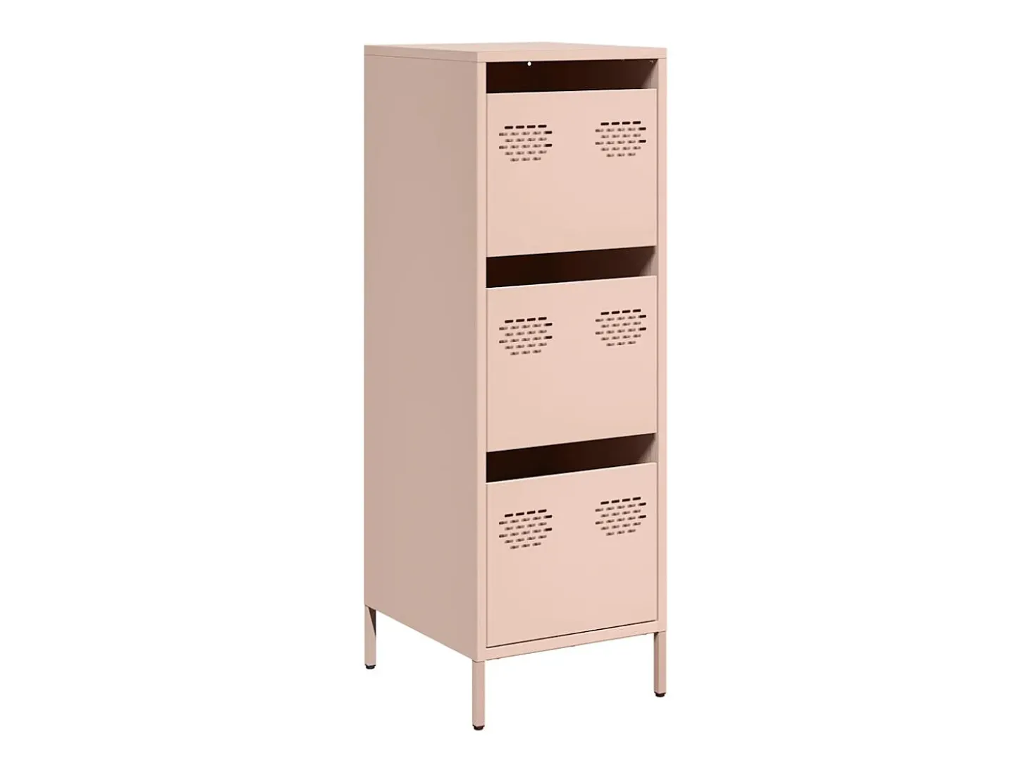 Aparador alto rosa 39x35x103,5 cm acero