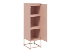 Aparador alto rosa 36x39x123 cm acero