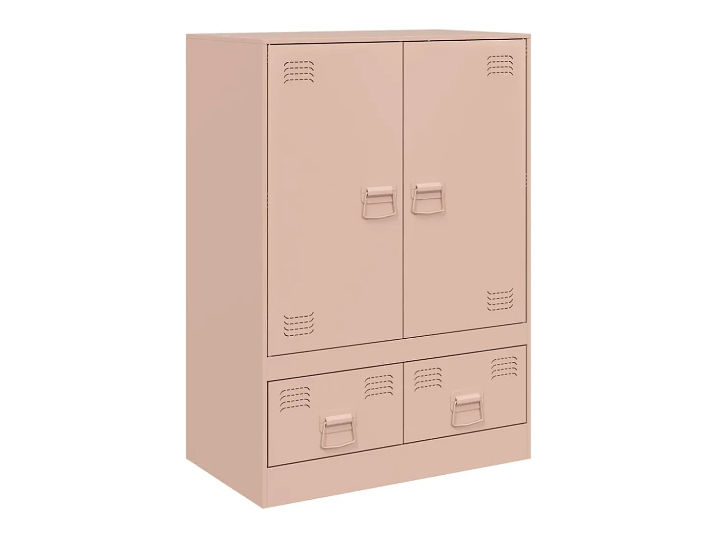 Aparador alto rosa 67x39x95 cm acero