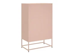 Aparador alto rosa 68x39x111,5 cm acero