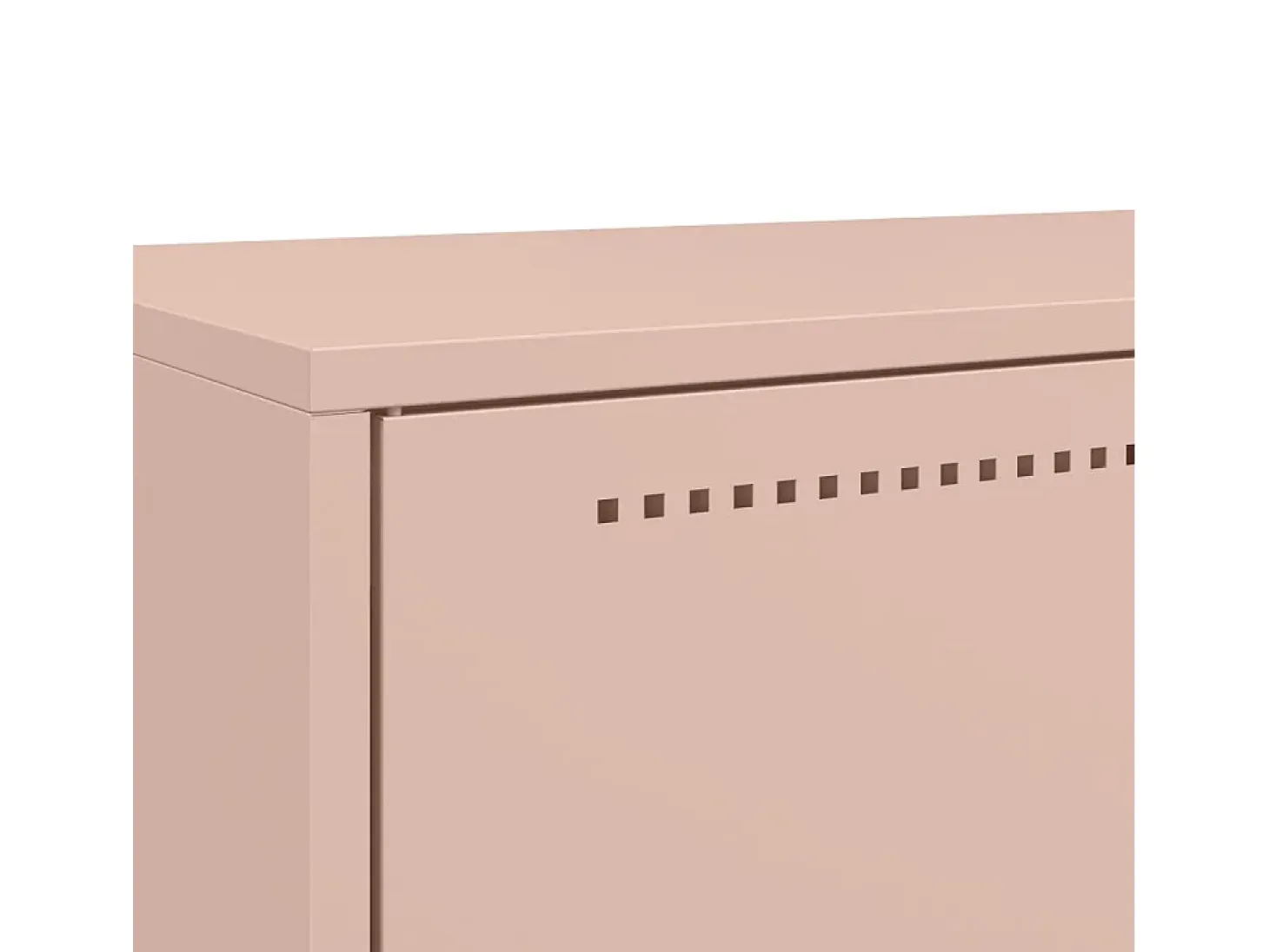 Aparador alto rosa 68x39x111,5 cm acero
