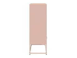 Aparador alto rosa 68x39x111,5 cm acero