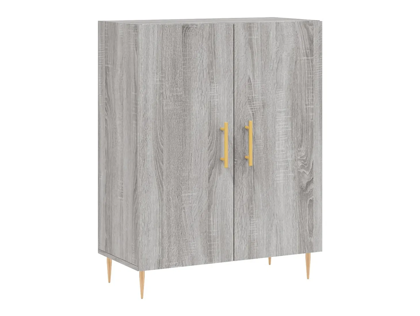 Aparador alto Sonoma gris 69,5x34x180 cm Madera de ingeniería