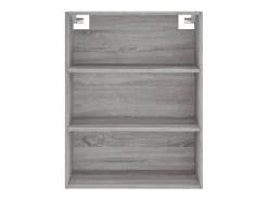 Aparador alto Sonoma gris 69,5x34x180 cm Madera de ingeniería