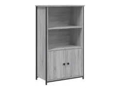 Aparador alto Sonoma gris 62x32x103,5 cm madera de ingeniería