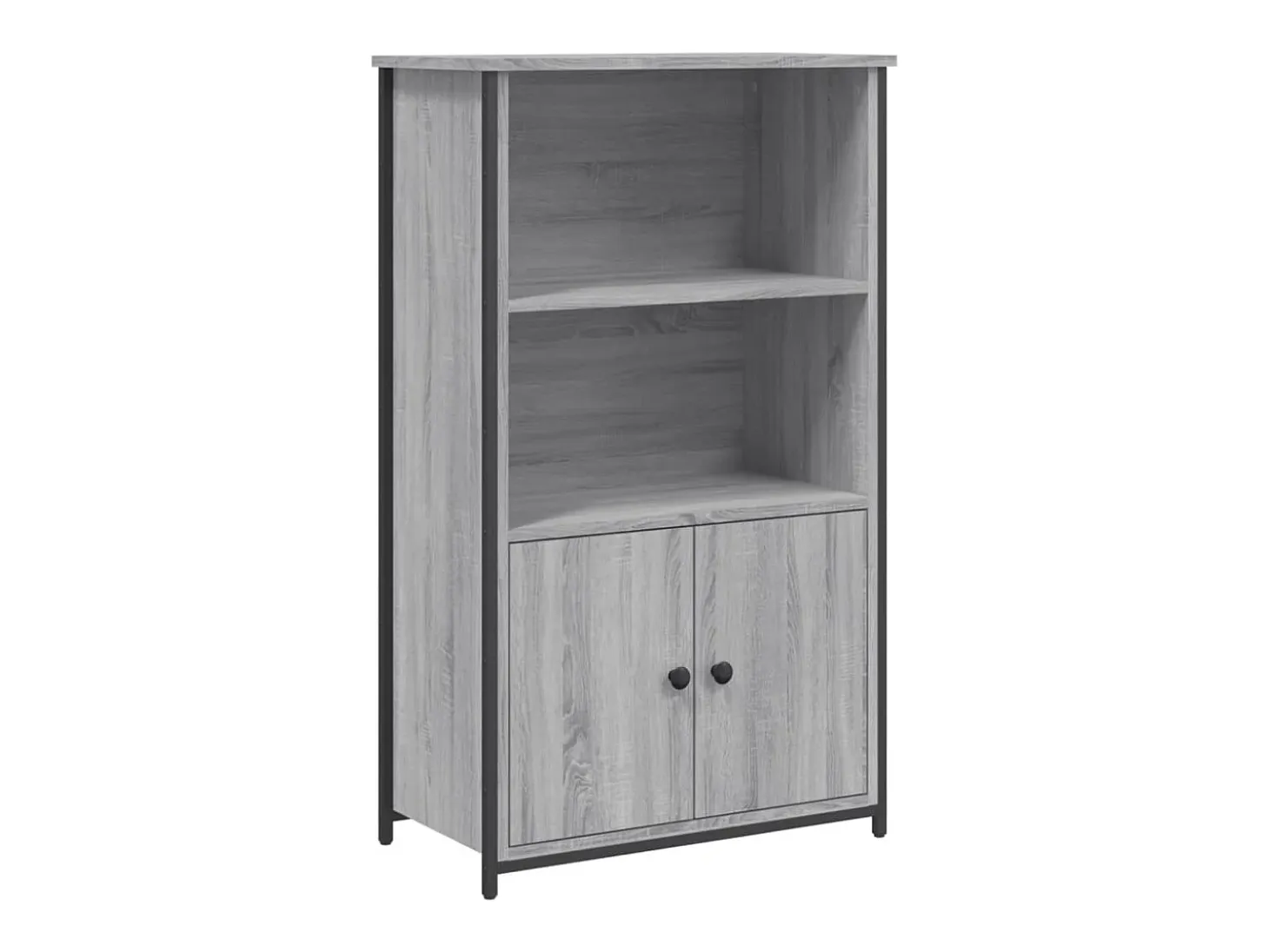 Aparador alto Sonoma gris 62x32x103,5 cm madera de ingeniería