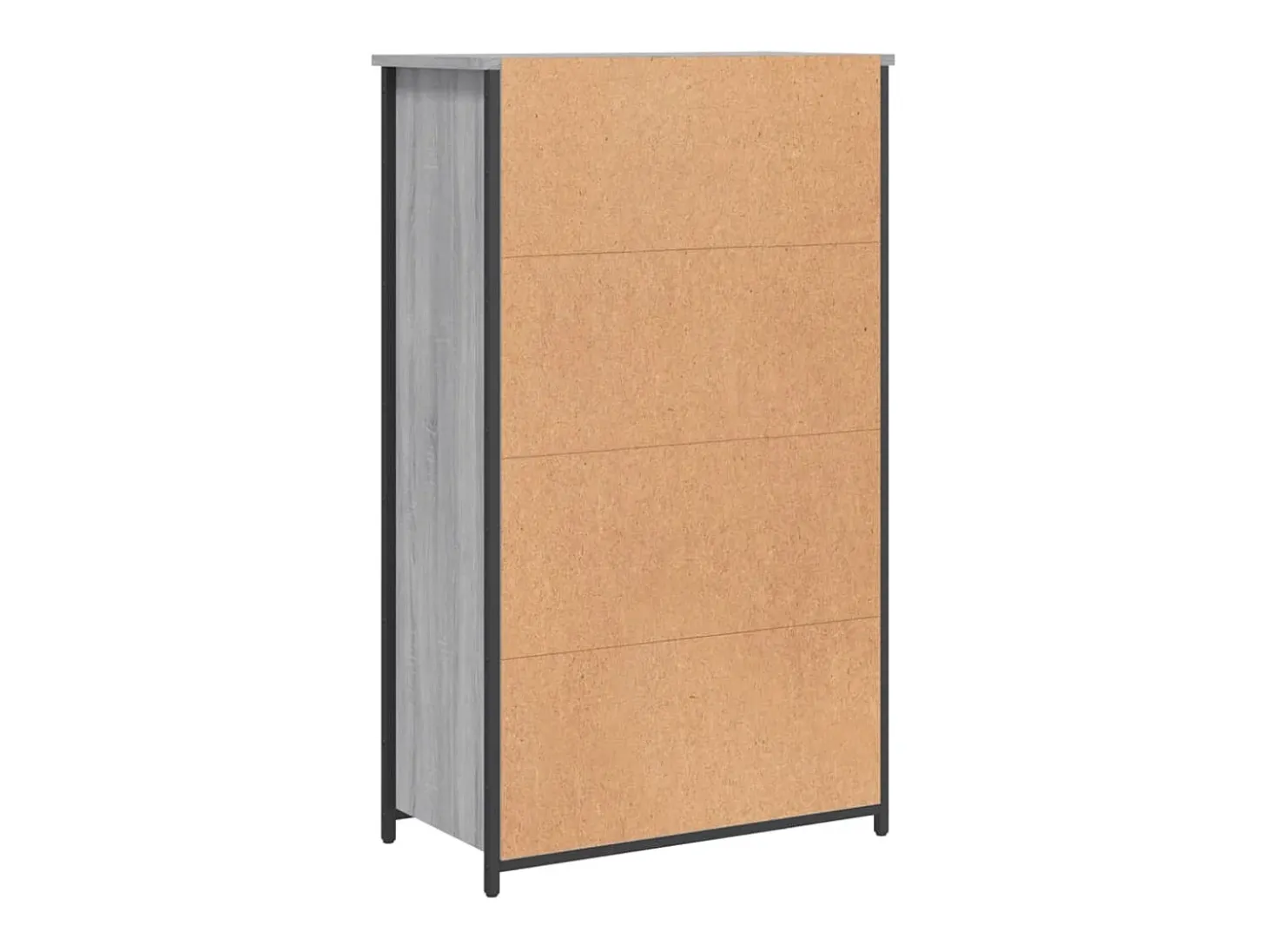 Aparador alto Sonoma gris 62x32x103,5 cm madera de ingeniería