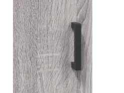 Aparador alto Sonoma gris 69,5x34x180 cm Madera de ingeniería