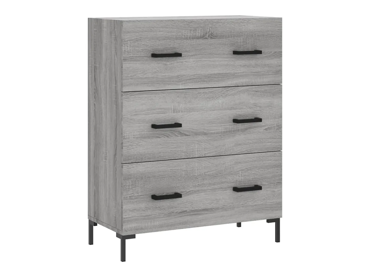 Aparador alto Sonoma gris 69,5x34x180 cm Madera de ingeniería