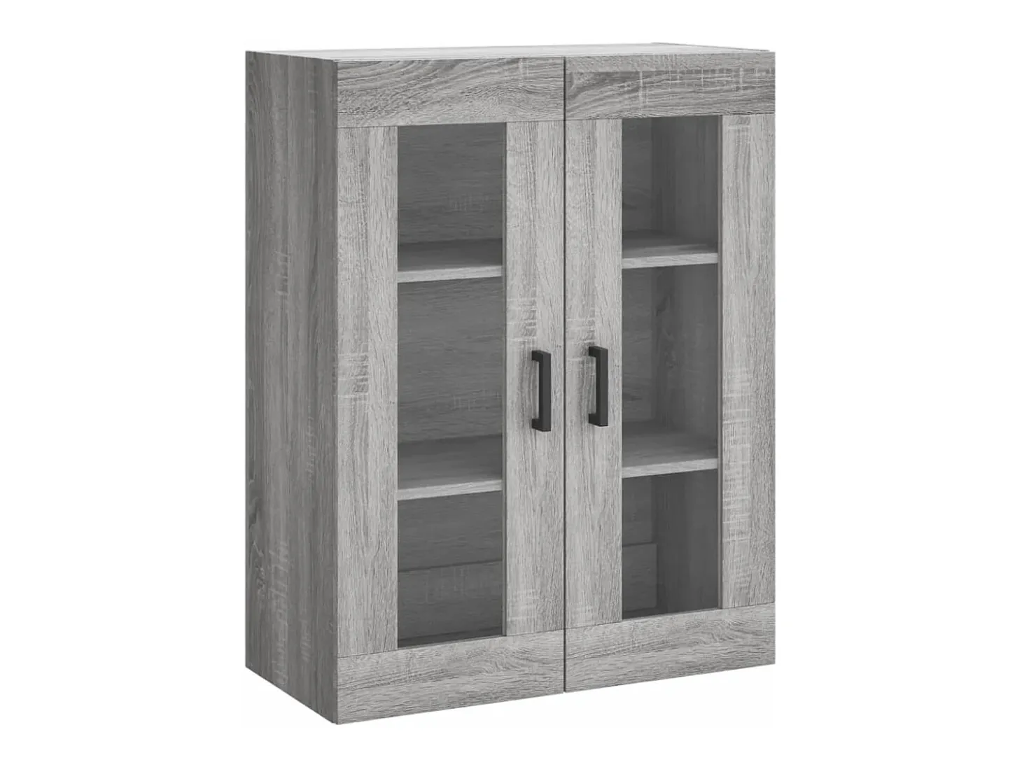 Aparador alto Sonoma gris 69,5x34x180 cm Madera de ingeniería