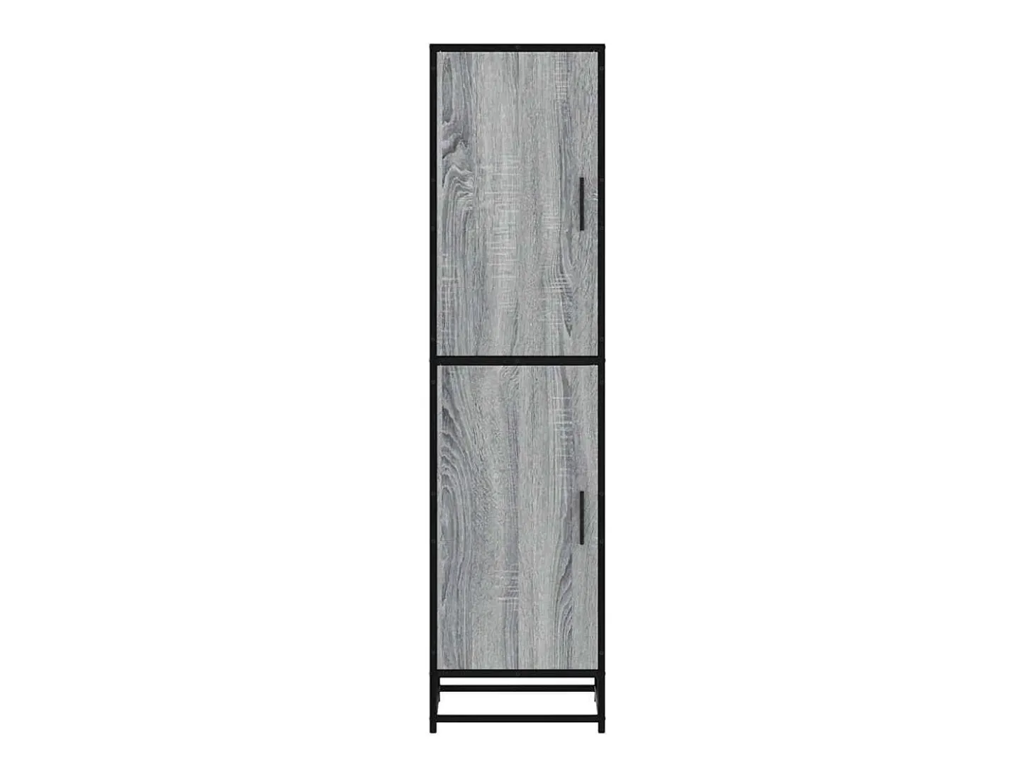 Aparador alto Sonoma gris 35,5x35x139 cm madera contrachapada metal