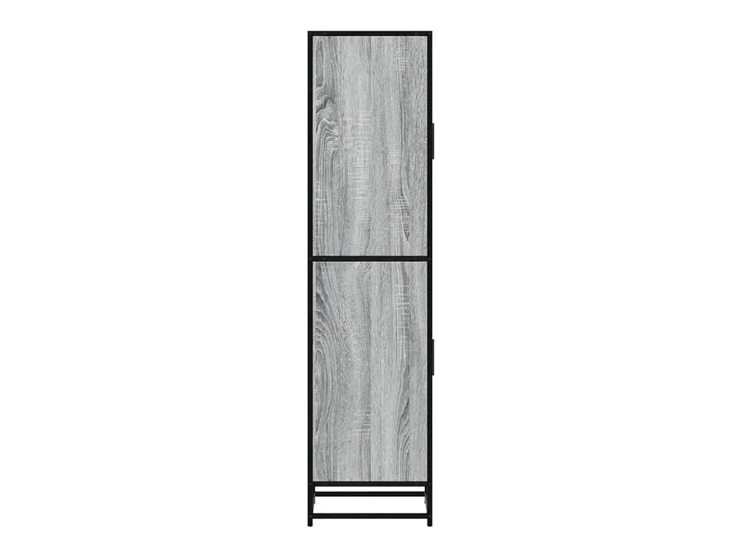 Aparador alto Sonoma gris 35,5x35x139 cm madera contrachapada metal