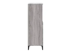 Aparador alto Sonoma gris 60x36x110 cm Madera de ingeniería
