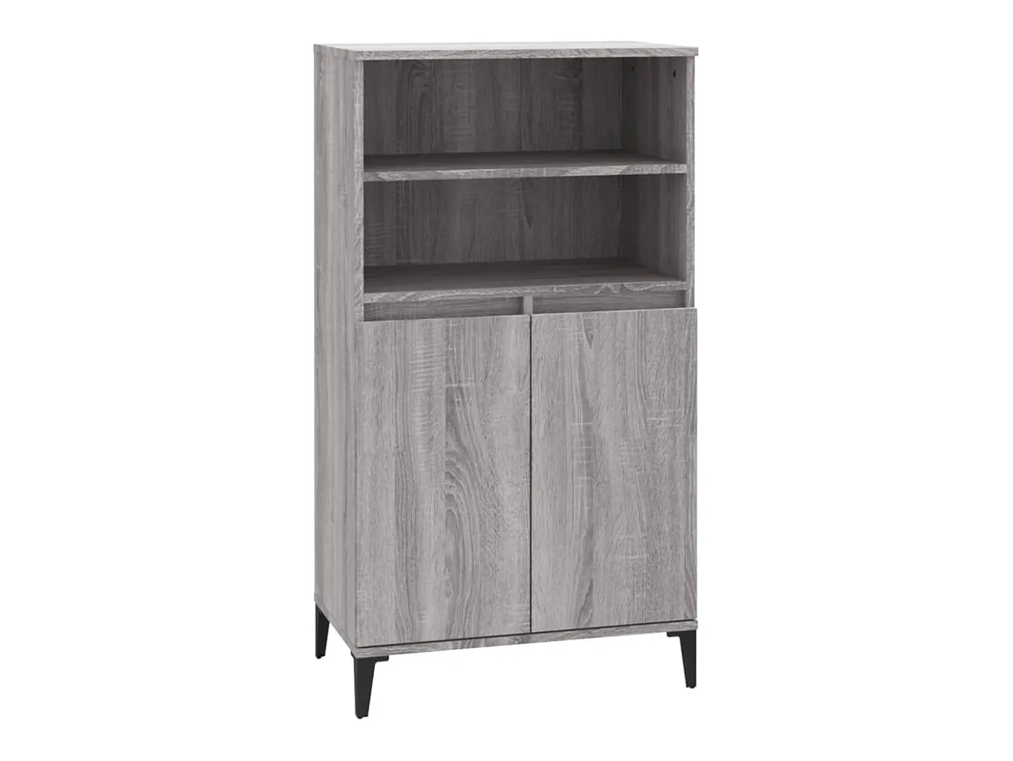 Aparador alto Sonoma gris 60x36x110 cm Madera de ingeniería
