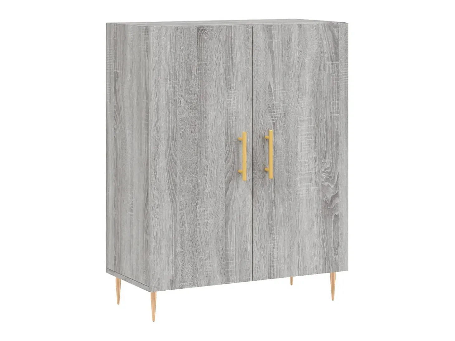 Aparador alto Sonoma gris 69,5x34x180 cm Madera de ingeniería
