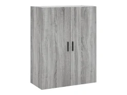 Aparador alto Sonoma gris 69,5x34x180 cm Madera de ingeniería