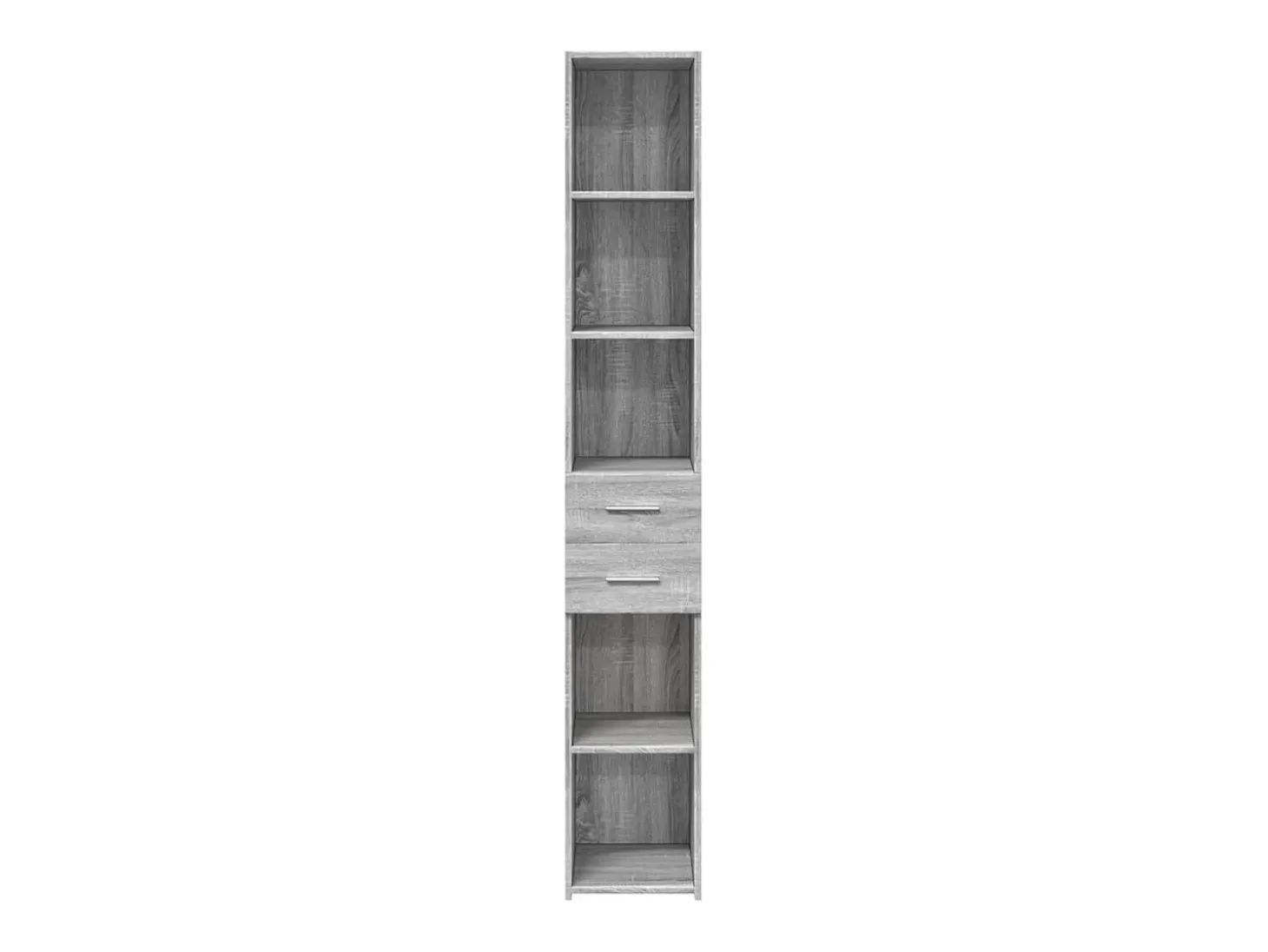 Aparador alto Sonoma gris 30x42,5x185 cm madera de ingeniería