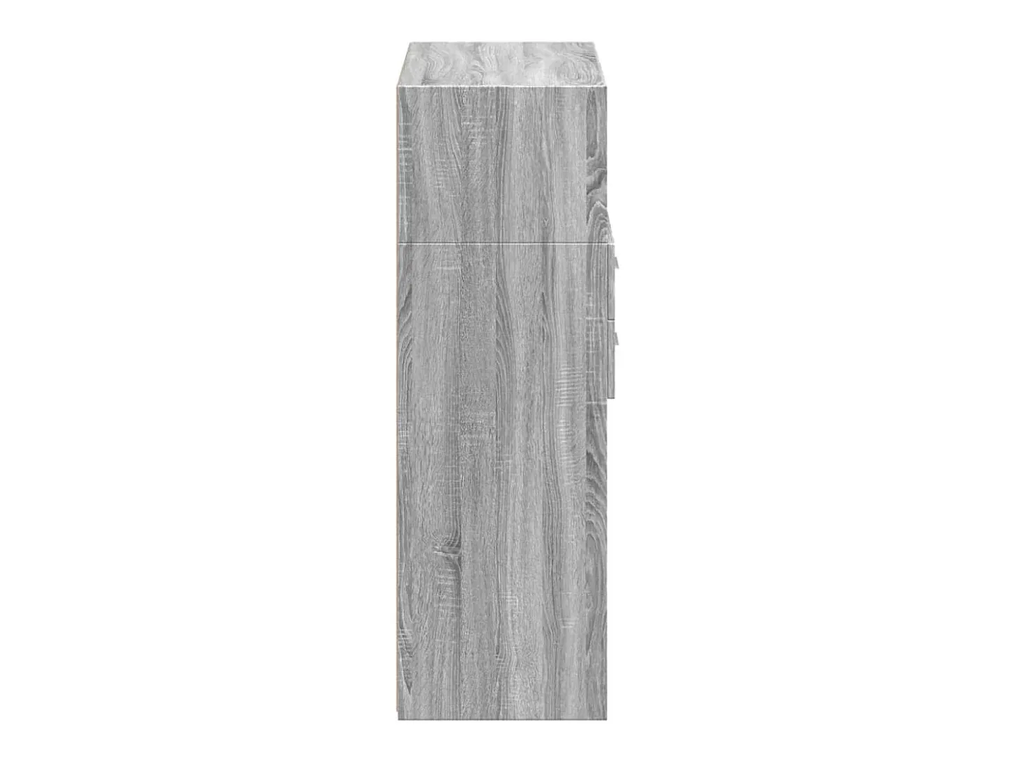 Aparador alto Sonoma gris 80x42,5x124 cm madera de ingeniería
