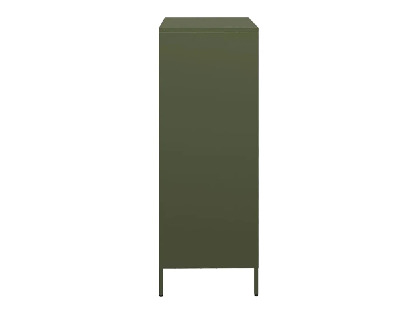 Aparador alto verde oliva 68x39x103,5 cm acero
