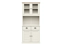 Aparador alto VIGO madera maciza de pino blanco 78x40x175 cm