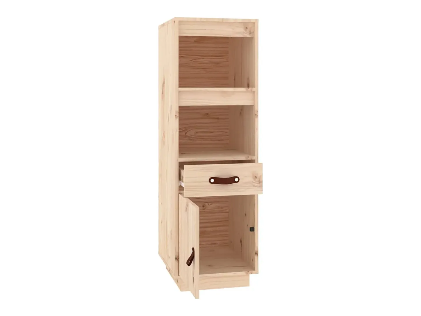 Aparador alto 34x40x108,5 cm Madera maciza de pino