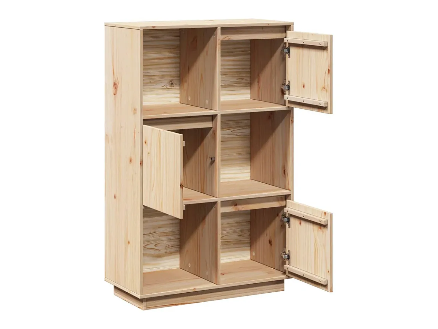 Aparador alto 74x35x117 cm Madera maciza de pino