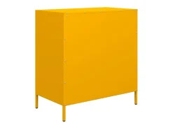 Aparador amarillo mostaza 68x39x73,5 cm acero laminado en frío