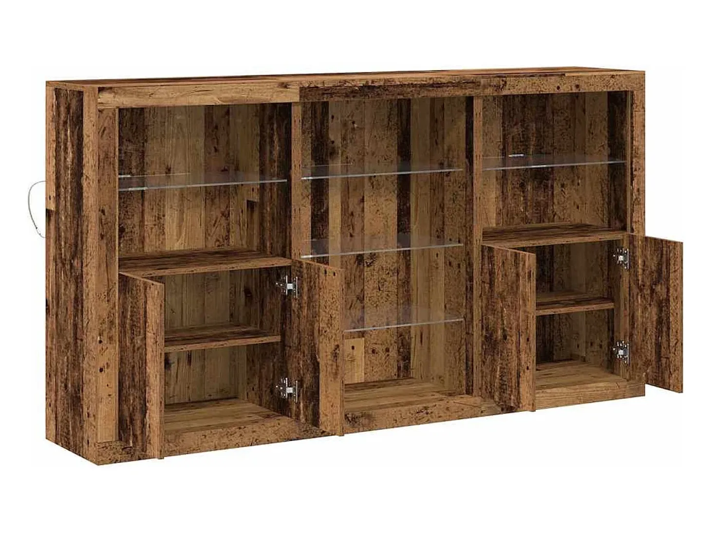 Aparador antiguo de madera 181,5 x 37 x 100 cm Madera de ingeniería